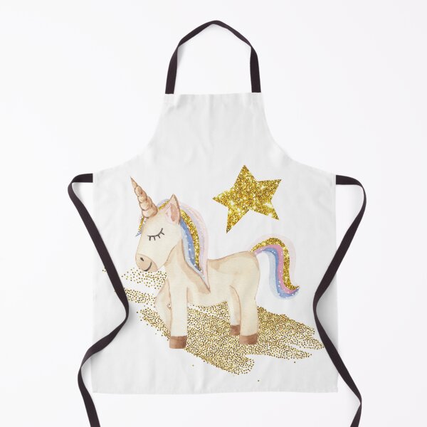 Item preview, Gold Glitter Unicorn designed and sold by HappyLifeCreate.