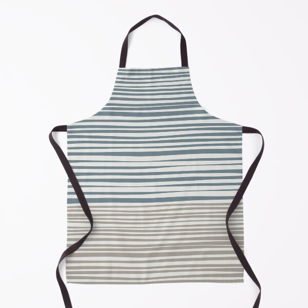 Item preview, Natural Stripes Modern Minimalist Colour Block Pattern in Neutral Blue Grey and Taupe Tones designed and sold by kierkegaard.
