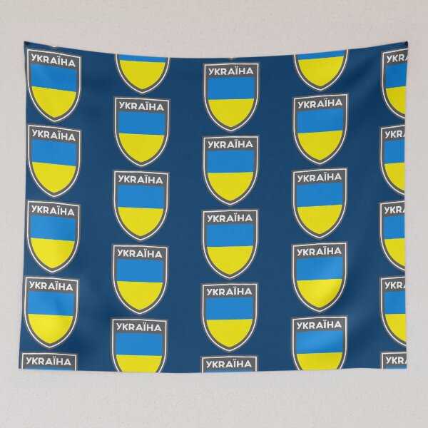 Item preview, Ukraine Shield designed and sold by dtkindling.