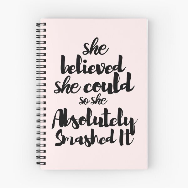 Item preview, She Believed She Could So She Absolutely Smashed It, motivational posters for office  designed and sold by Morja2015.