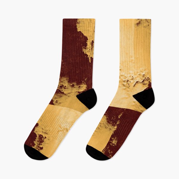 Aperçu de l'œuvre Rusty Rust Wall Boot Paint Drip Psychedelia Psychedelic Pattern Print Orange Brown Tan Gold créée et vendue par Shayna Westfall.