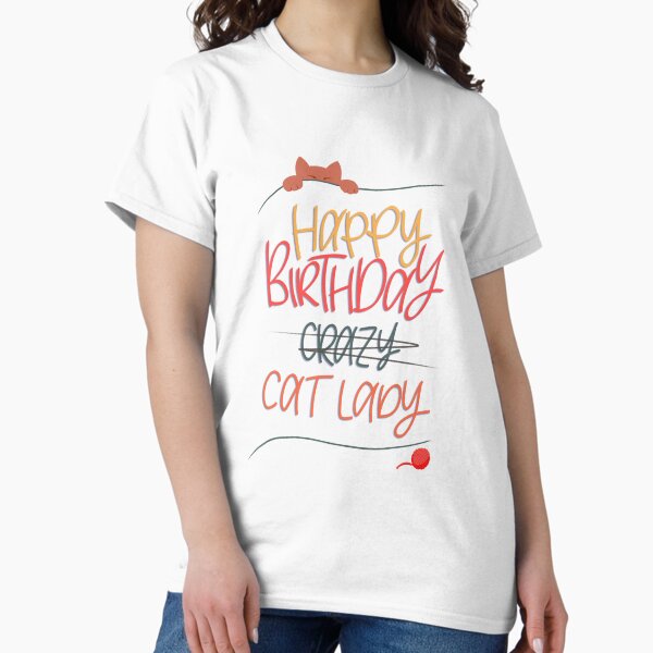 Item preview, Crazy cat lady happy birthday designed and sold by ChloesNook.