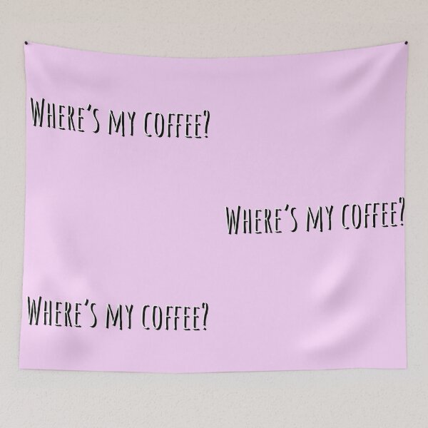 Item preview, Where's my coffee 3D lettering designed and sold by Talitha Marya.