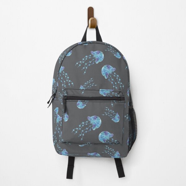 Item preview, Blue Watercolor Jellyfish (Grey) designed and sold by HildegunStudio.