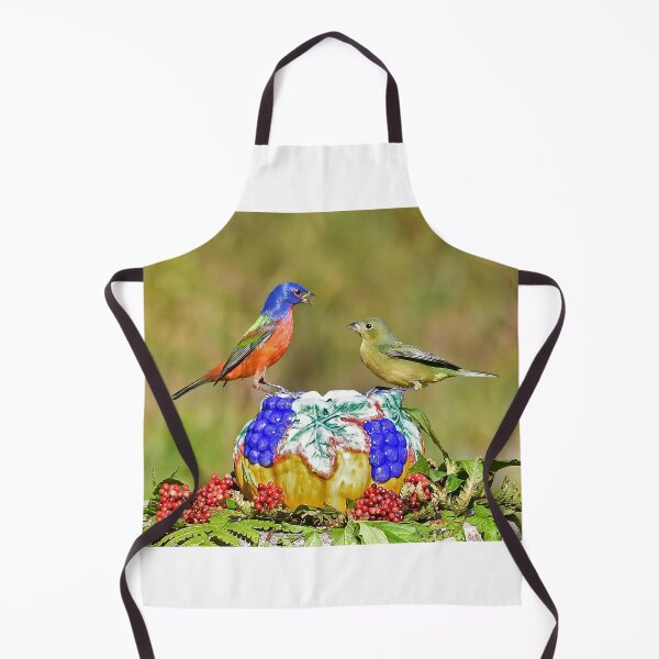 Item preview, Painted Bunting Pair Birds  designed and sold by candiscamera.