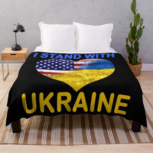 Item preview, I Stand with Ukraine Decal, Ukraine Flag, Vinyl Decal designed and sold by SHOPNICHKA.
