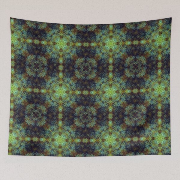 Item preview, Snowflake Symmetry Abstract Pattern in Orange designed and sold by AMSonArt.