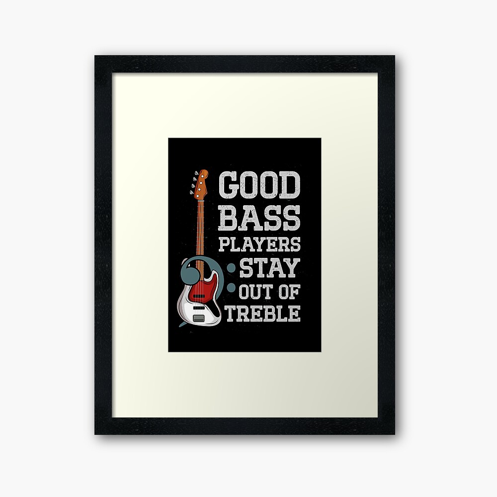 you can hear the music but you feel the bass - Bass player quote  Sticker