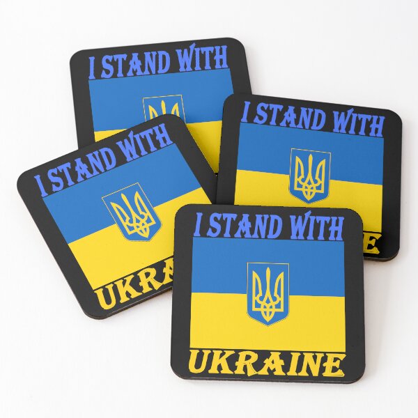 Item preview, I Stand with Ukraine Decal, Ukraine Flag, Vinyl Decal designed and sold by SHOPNICHKA.