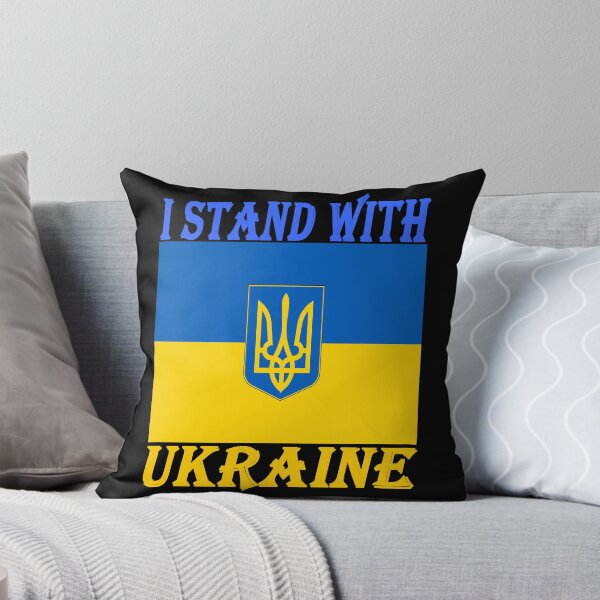 Item preview, I Stand with Ukraine Decal, Ukraine Flag, Vinyl Decal designed and sold by SHOPNICHKA.