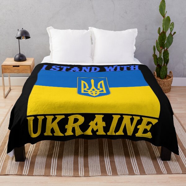 Item preview, I Stand with Ukraine Decal, Ukraine Flag, Vinyl Decal designed and sold by SHOPNICHKA.