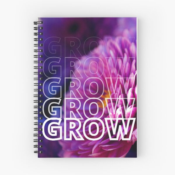 Item preview, GROW (Below) - Vibrant Purple Flowers designed and sold by AliceSLee.