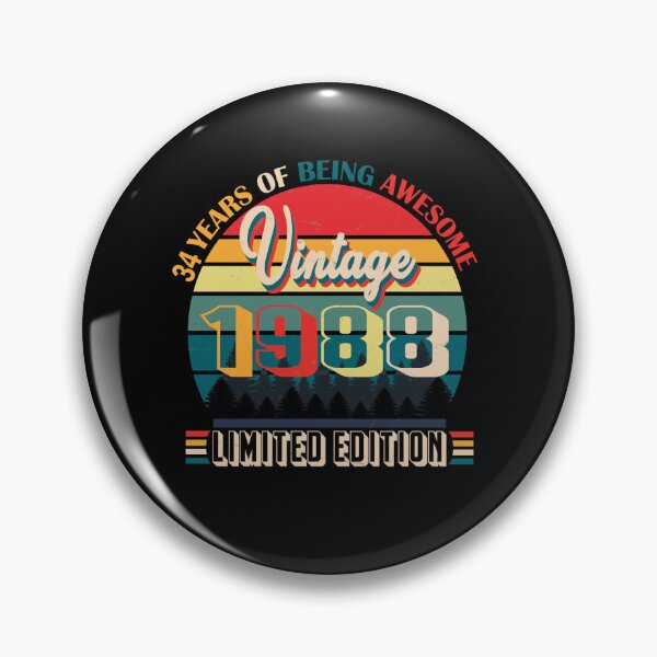 Item preview, 34 years of being awesome vintage 1988 limited edition | Born January 1988 Limited Edition 34 Years Of Being Awesome Vintage , January 1988 34 Years Old , 34th Birthday designed and sold by SimoSaladain.