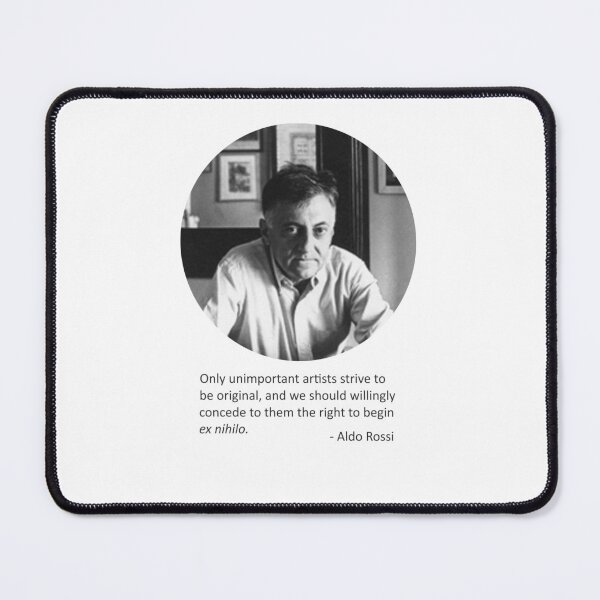Item preview, Aldo Rossi quote (without background) designed and sold by MichaelEpp.