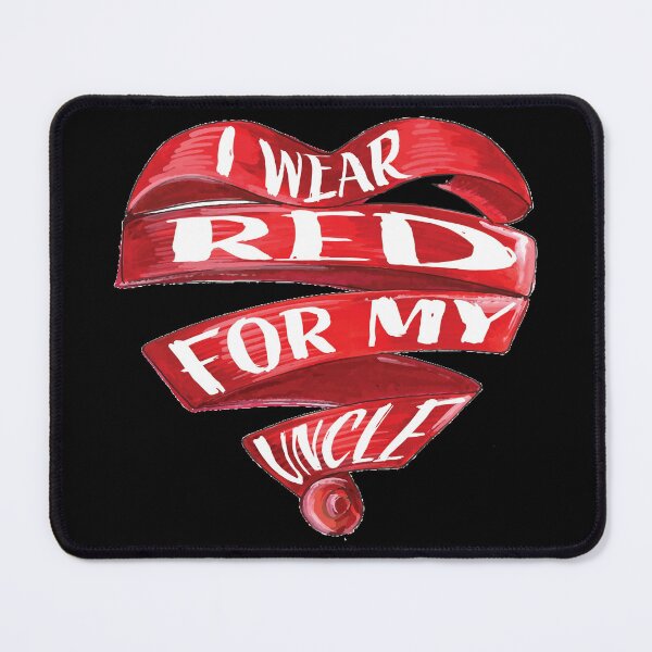 Item preview, I  wear red for my uncle Heart Disease Awareness  designed and sold by Pexilus.