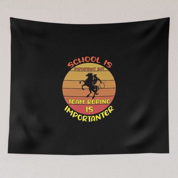 Item preview, School Is Important But Team Roping Is Importanter Classic T-Shirt designed and sold by alishaston.