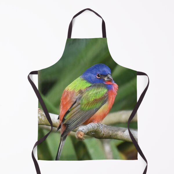 Item preview, Painted Bunting Bird on Branch designed and sold by candiscamera.