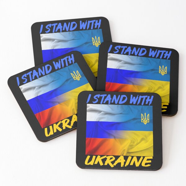 Item preview, I Stand with Ukraine Decal, Ukraine Flag, Vinyl Decal designed and sold by SHOPNICHKA.