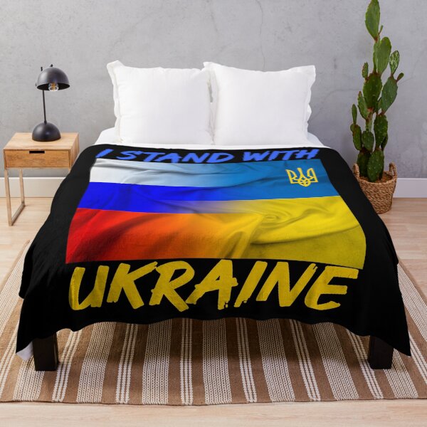 Item preview, I Stand with Ukraine Decal, Ukraine Flag, Vinyl Decal designed and sold by SHOPNICHKA.