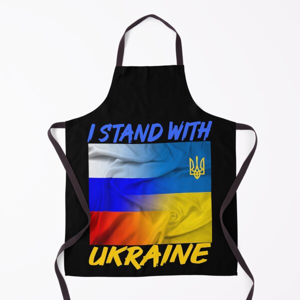 Aperçu de l'œuvre Je me tiens avec l'autocollant de l'Ukraine, drapeau de l'Ukraine, vinyle autocollant créée et vendue par SHOPNICHKA.