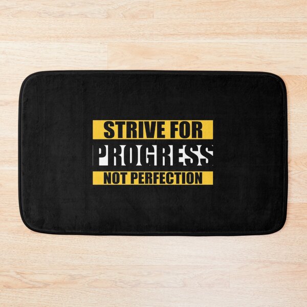 Item preview, Strive For Progress Not Perfection. - Gym Motivational Quotes Classic T-Shirt designed and sold by madeleinem48.