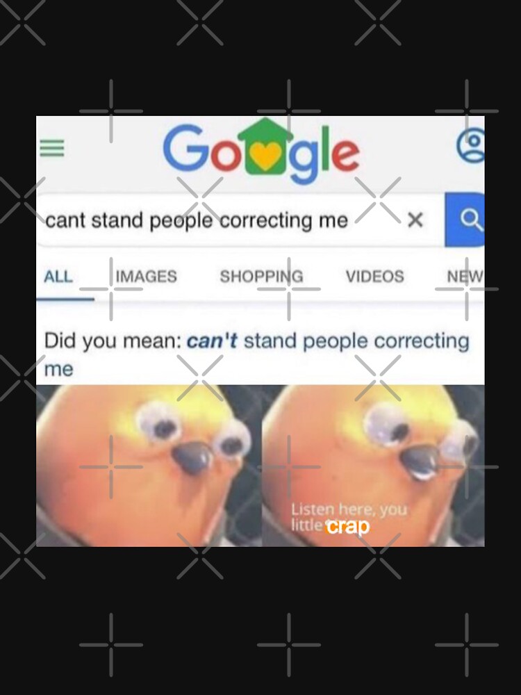 "Cant stand people correcting me. Sticker" Tshirt for Sale by MugshotMeme Redbubble memes t