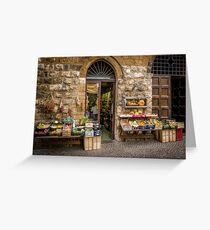 Orvieto Shopfront Greeting Card