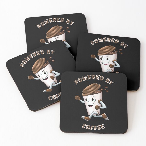 Item preview, Powered by coffee, coffee lovers designed and sold by The Warrior's Tavern.