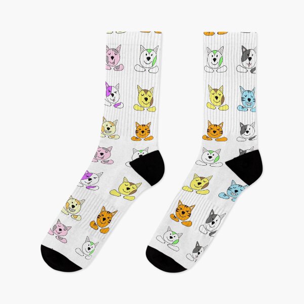 Item preview, Cute colorful cat heads designed and sold by Randa Ranmania.
