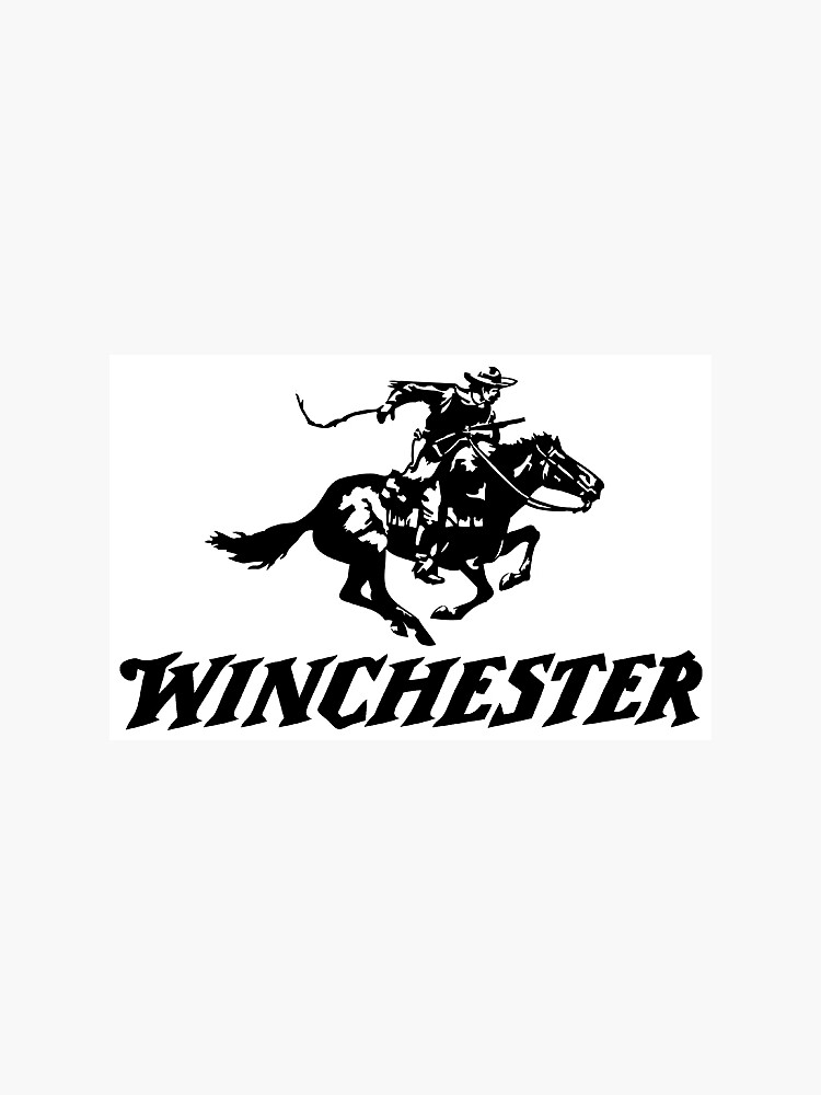 "Winchester black and white" Sticker for Sale by cjsmitty128 Redbubble