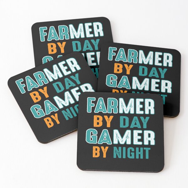 Item preview, farmer by day gamer by night designed and sold by stylechoc.