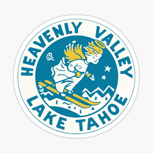 Heavenly Valley Lake Tahoe Vintage Travel Decal Sticker