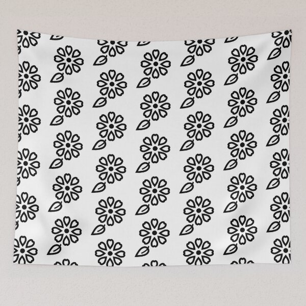 Aperçu de l'œuvre Feuille de fleur noire créée et vendue par jamcaYT.