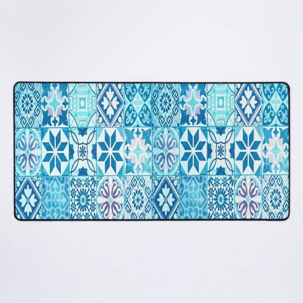 Item preview, Geometric Square Mosaic Motif Tiles Texture designed and sold by ArtCollectables.