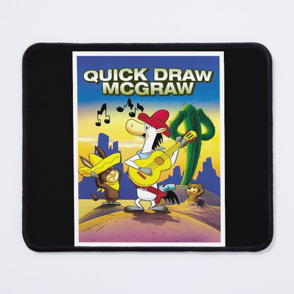 Item preview, QUICK DRAW McGRAW : Vintage Desert Cartoon Abstract Character Print designed and sold by posterbobs.