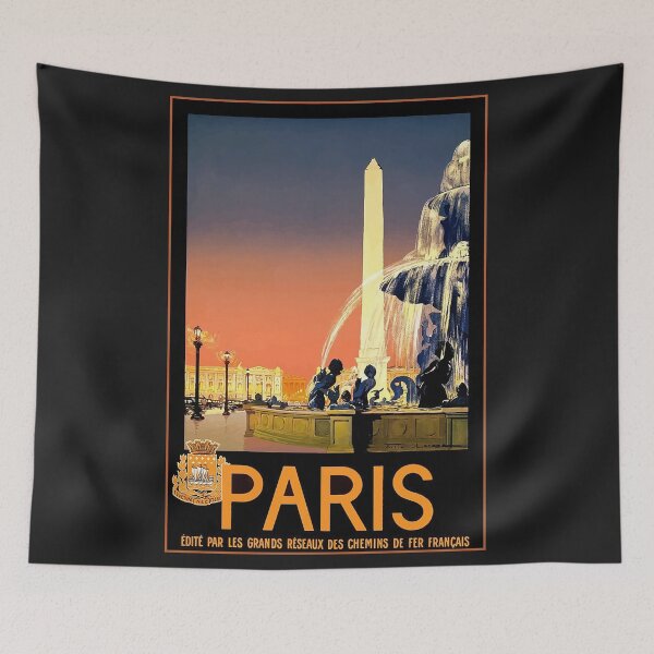 Item preview, vintage Paris travel poster designed and sold by Nostrathomas66.