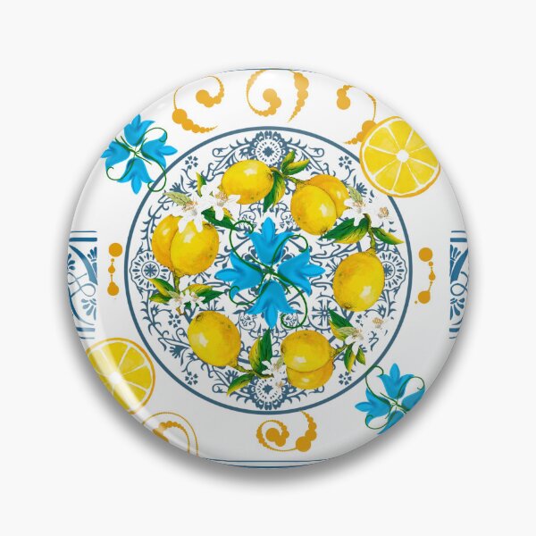 Item preview, Italian,Sicilian art,majolica,lemons  designed and sold by MariaMarinova.