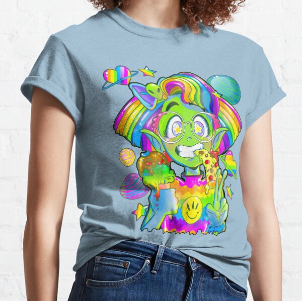 Rad 90s Space Girl! Classic T-Shirt