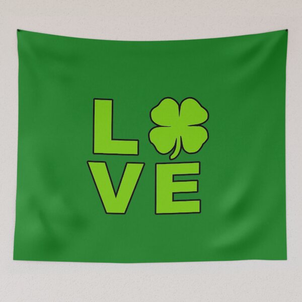 Item preview, LOVE St Patrick's Day Saint Shamrock Irish Flag Clover designed and sold by Draculaura2009.