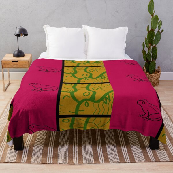 Item preview, Long Retro Charcoal Frog and Pattern designed and sold by Cayden Colias.