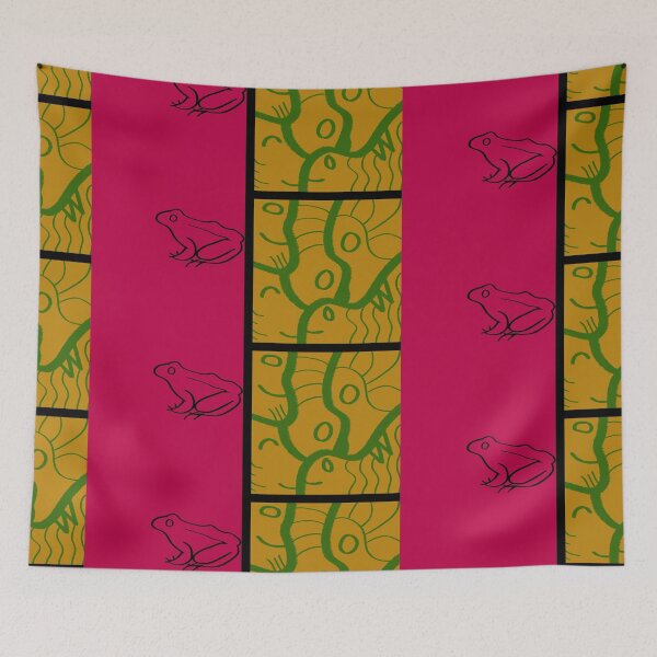 Item preview, Long Retro Charcoal Frog and Pattern designed and sold by Cayden Colias.