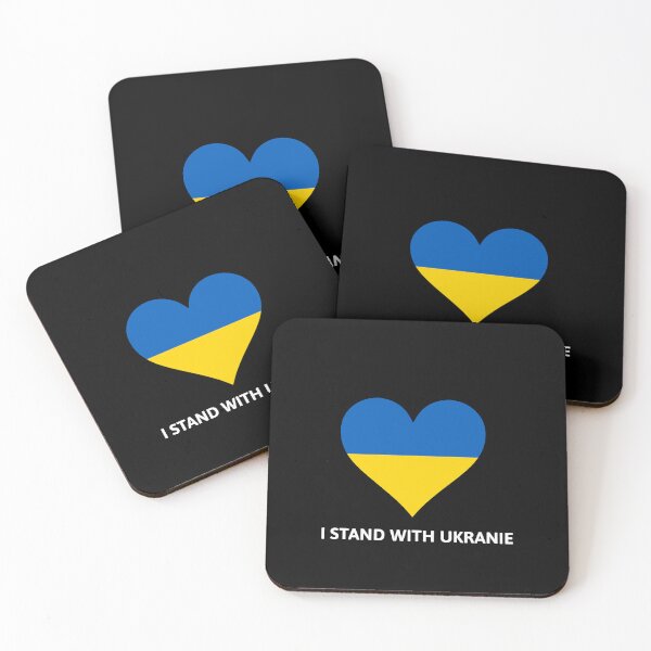 Item preview, I Stand With Ukraine - Ukranie Flag Heart designed and sold by thelustrous.