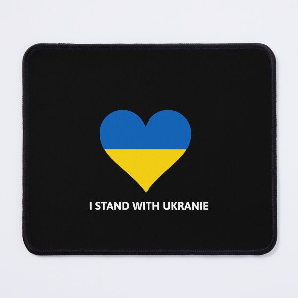 Item preview, I Stand With Ukraine - Ukranie Flag Heart designed and sold by thelustrous.