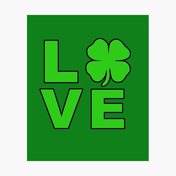 Item preview, LOVE St Patrick's Day Saint Shamrock Irish Flag Clover designed and sold by Draculaura2009.