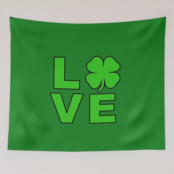 Item preview, LOVE St Patrick's Day Saint Shamrock Irish Flag Clover designed and sold by Draculaura2009.