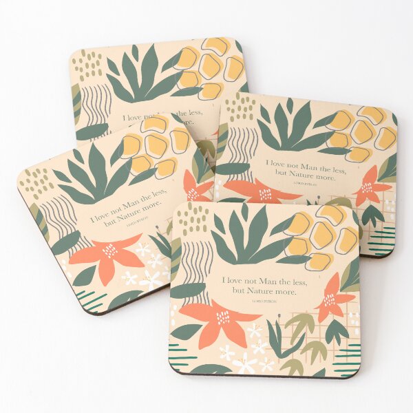 Item preview, I love not Man the less, but Nature more. Lord Byron designed and sold by StudioCitrine.