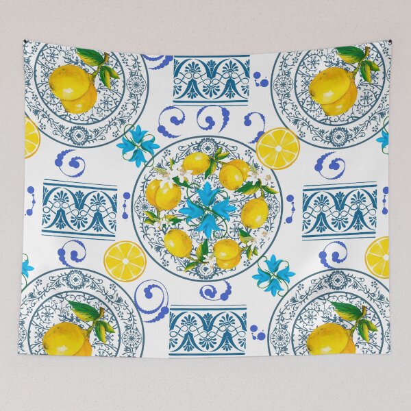Item preview, Italian,Sicilian art,majolica,lemons  designed and sold by MariaMarinova.