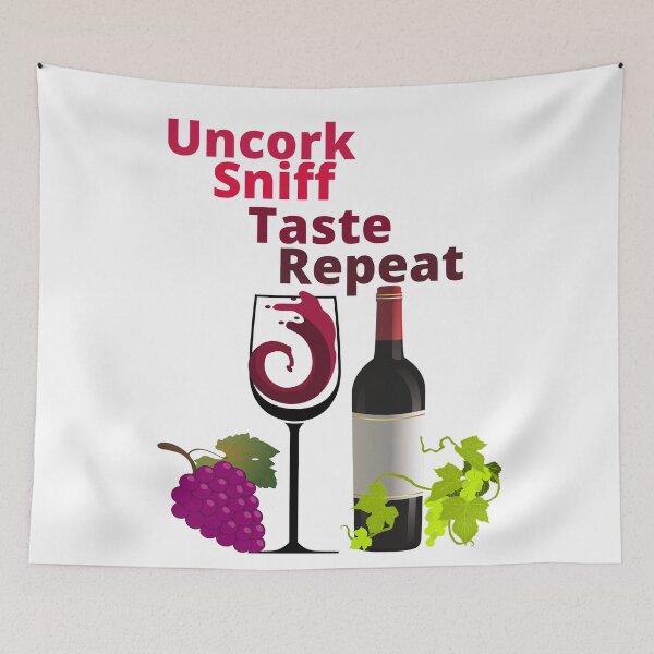 Item preview, Uncork, sniff, taste , repeat Wine Lover  designed and sold by TIPJ.