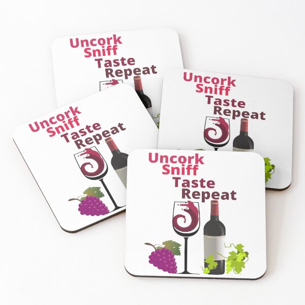 Item preview, Uncork, sniff, taste , repeat Wine Lover  designed and sold by TIPJ.