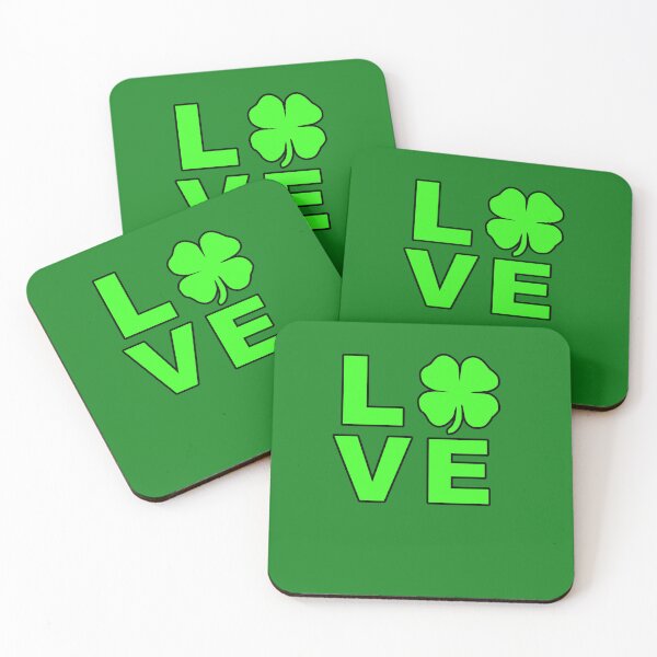 Item preview, LOVE St Patrick's Day Saint Shamrock Irish Flag Clover designed and sold by Draculaura2009.